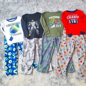 4 pairs Carter's Winter Pajamas